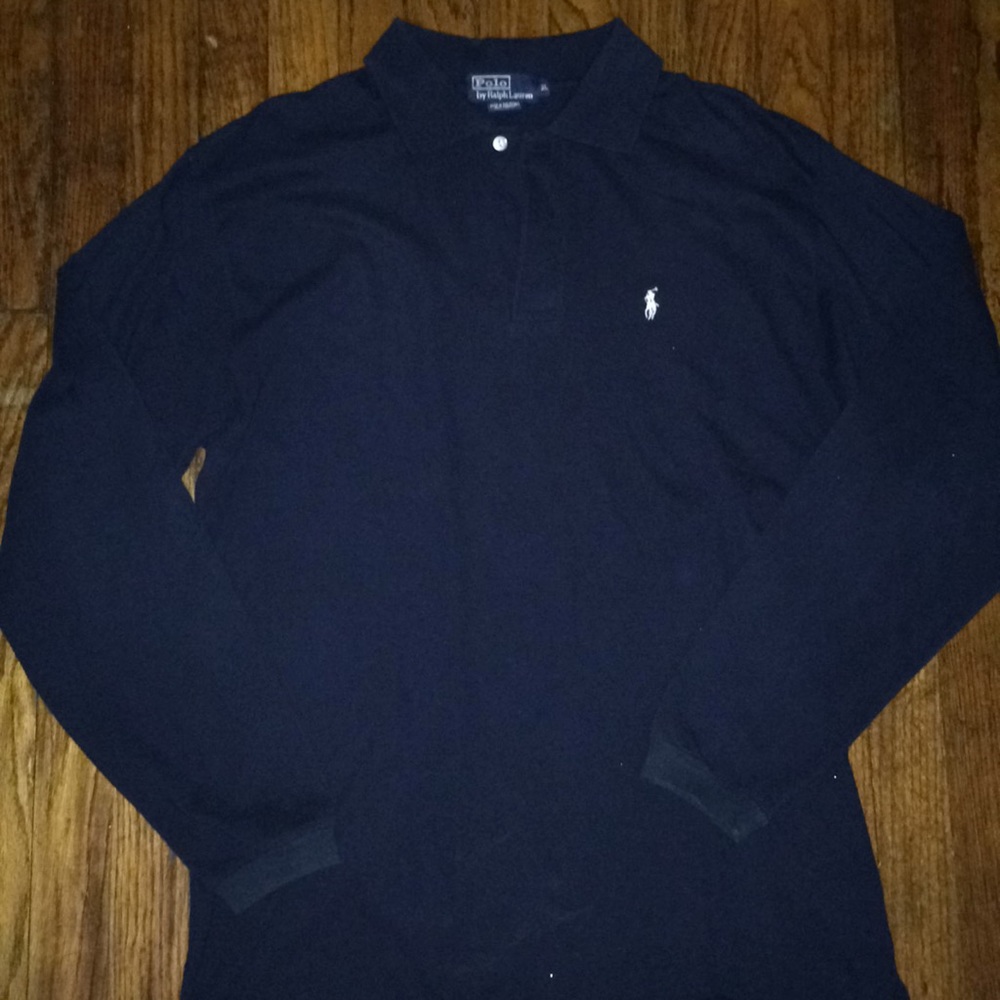 Navy Blue LS Ralph Lauren Polo XL